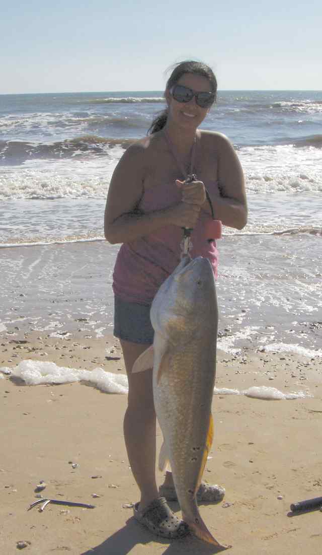 Jessica Morris High Island48&quot; 36lb bull red