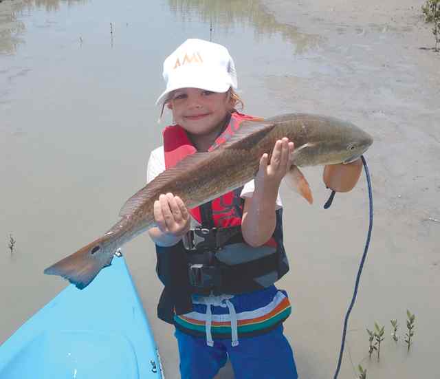 Rachel Redfish while Kayaking