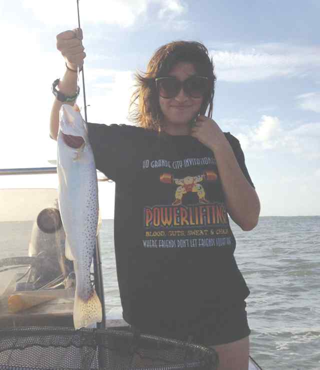 Joslyn Pacheco South Bayfirst speckled trout!