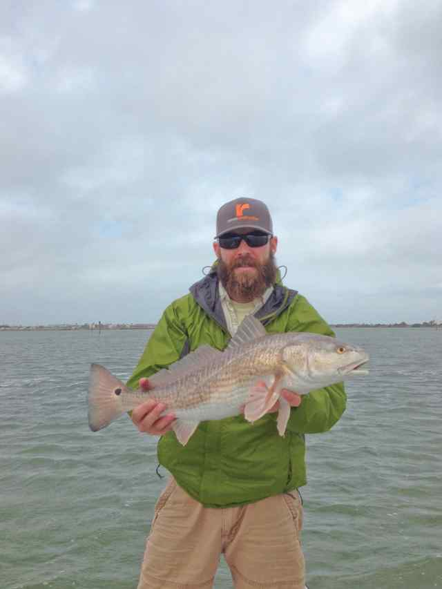Jarrett Finger Boat Hole, Corpus Christi26&quot; red drum