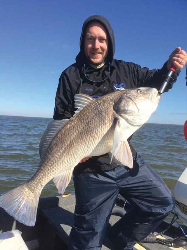Wayne Birch caught on a 4” paddle tailblack drum