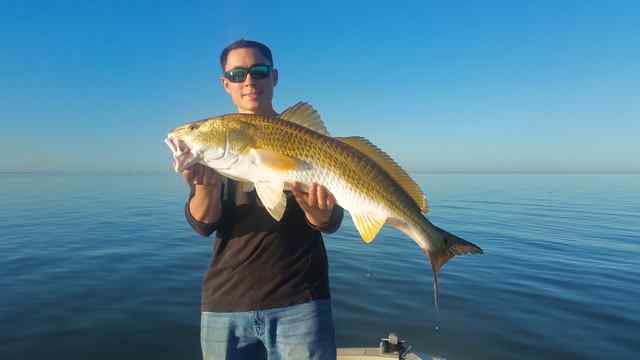 Nathan Baker Galveston Bay - bull red