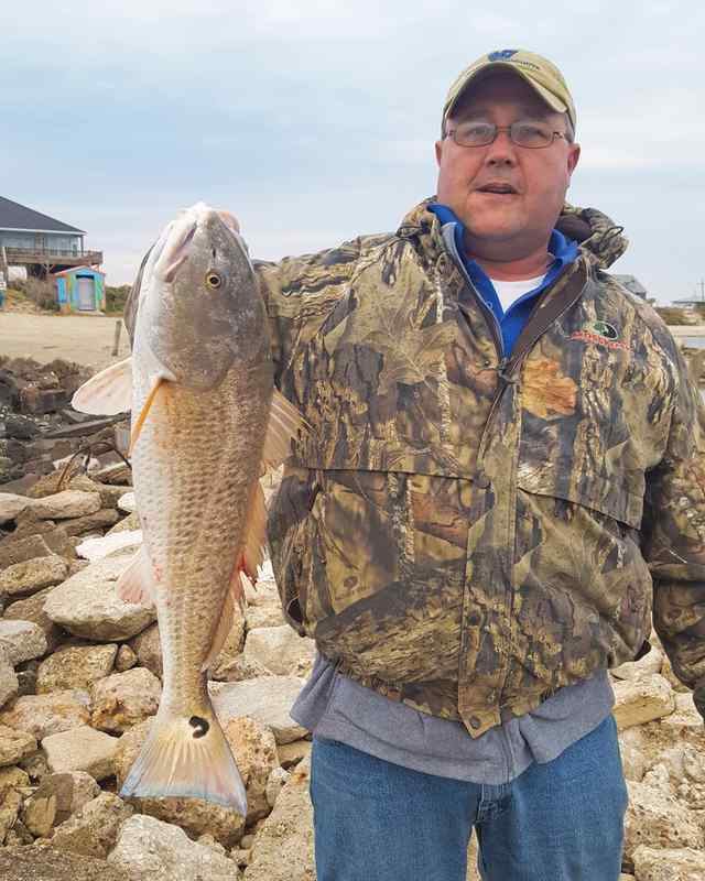 Steven Faulkner Bolivar Peninsula - 32" redfish