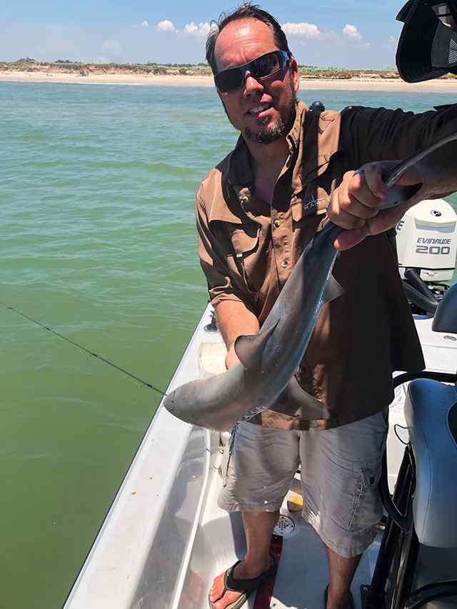 Jonathan Parsons Matagorda beach - shark