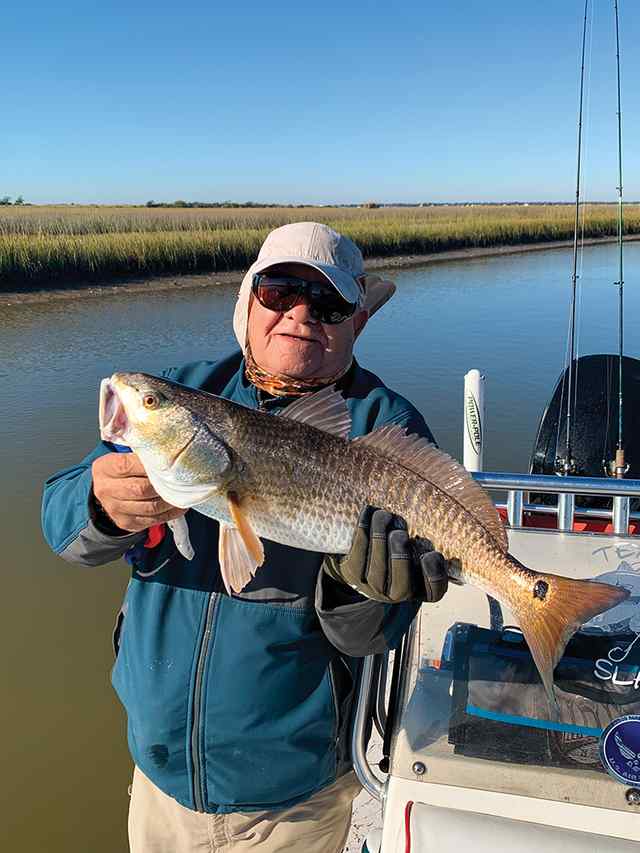 Arnold Avalos Tres Palacios Bay - 27" personal best redfish! CPR