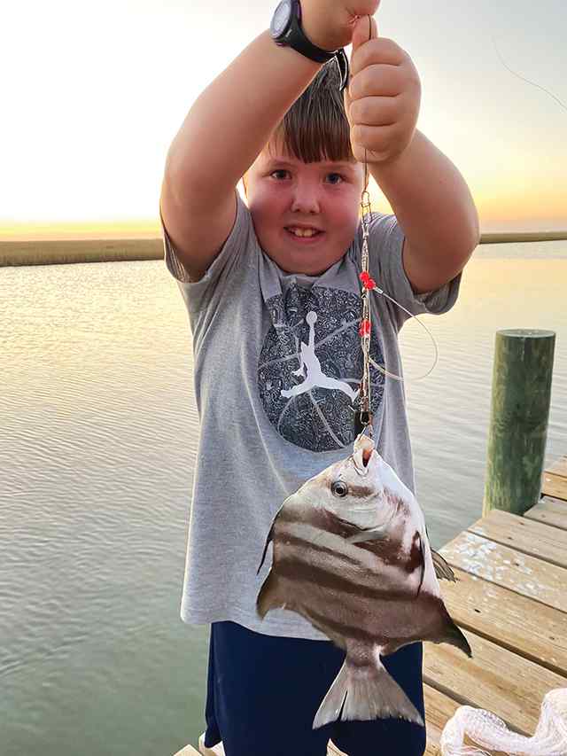 Henry Payne San Luis Pass - spadefish, caught on peeled shrimp