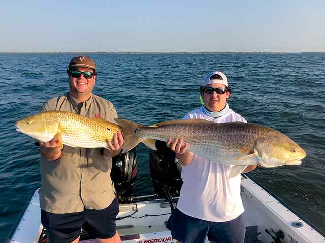 Travis Bashaw & Stephen Spilker West Galveston Bay - redfish