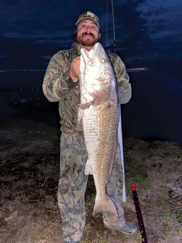 Chris Cuellar Corpus Christi (Intercoastal Waterway) - 45" redfish CPR, caught on live mullet