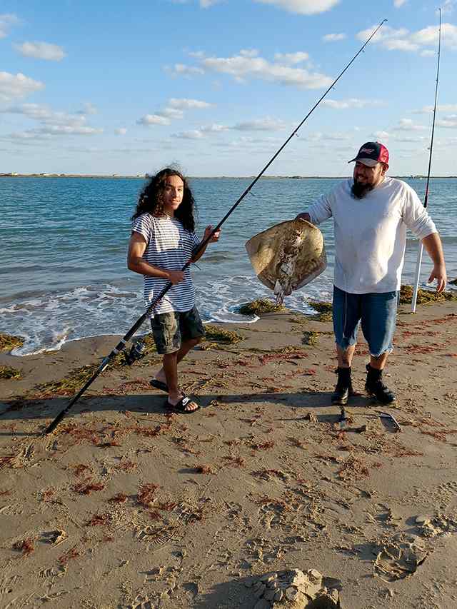 Lucio Zamora South Padre - first sting ray!