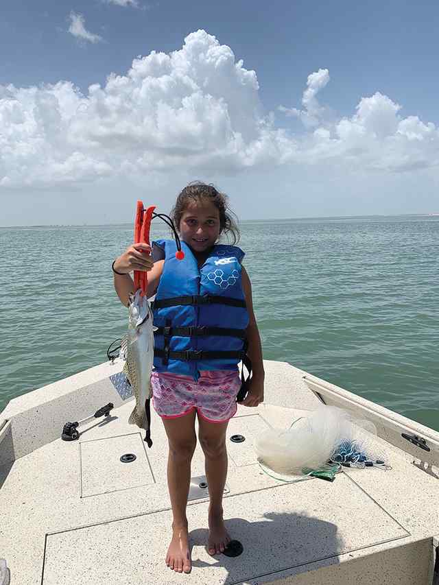 Crystal Slafka Chocolate Bay - first trout! CPR