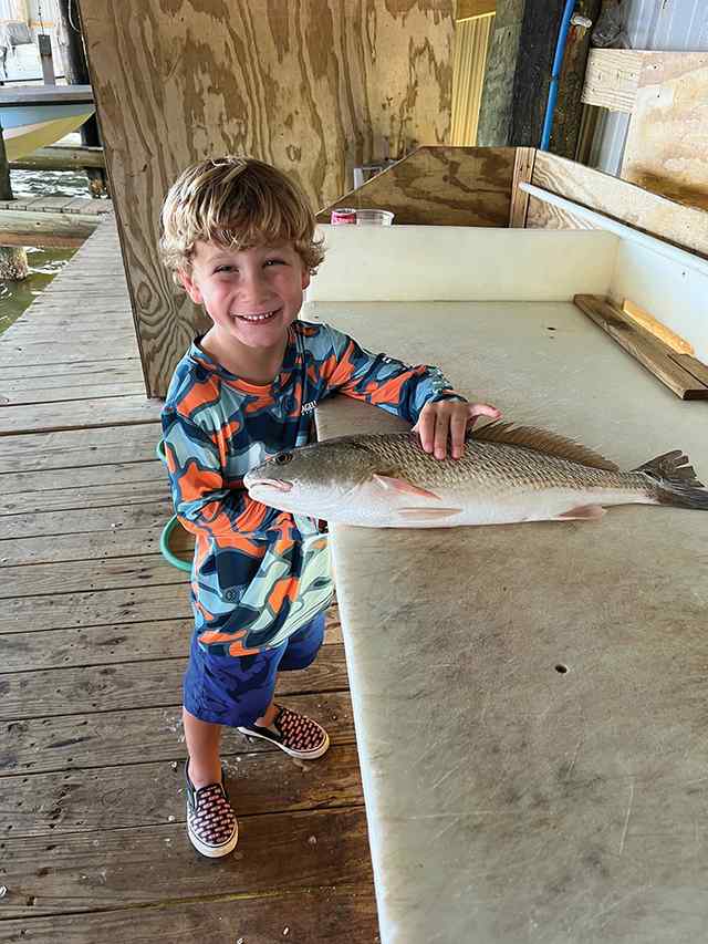 Oliver Spears Old Coast Guard Station - first redfish!