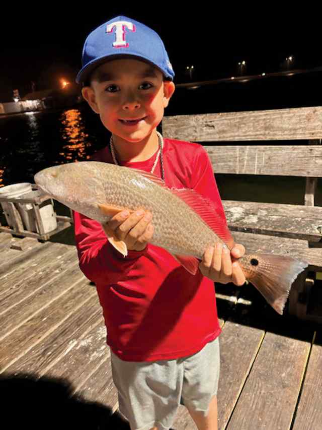 Rey "Tres" Canales first redfish!