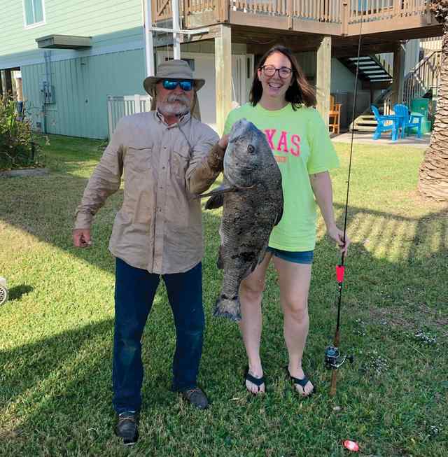 Carmen Swift POC ICW - 36" black drum, caught on dead shrimp