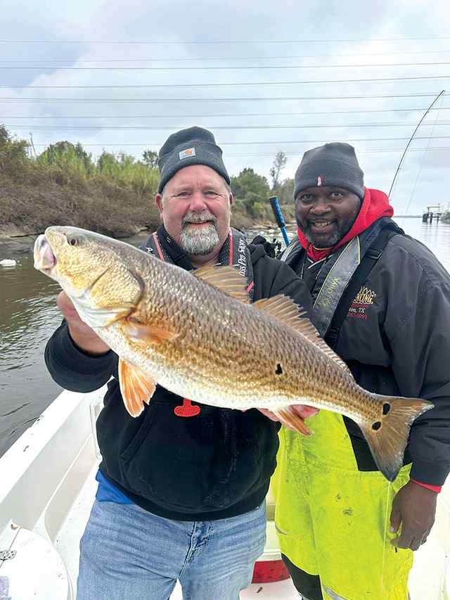 Jarrad Fluekiger Port Neches - bull red, caught on live shrimp