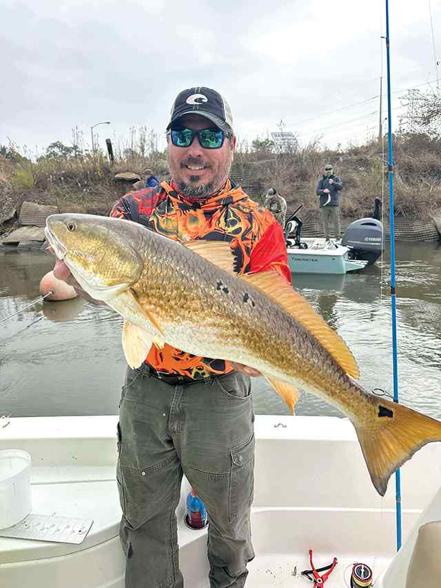 Joe Newcomb Port Neches - bull red, caught on live shrimp