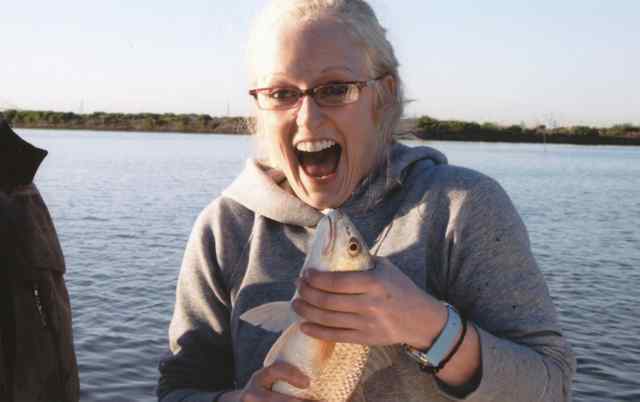 Leta Morton Trinity Bay  first redfish