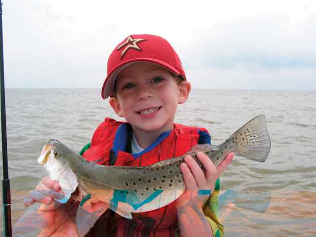 Pierce Ledet 16&quot; first trout!