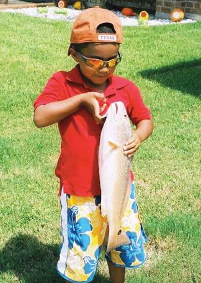 Alex Jiminez Seadrift - first red on his first fishing trip!