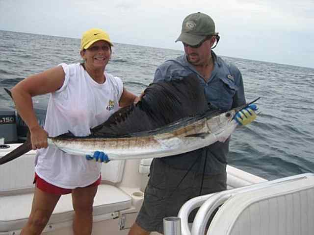 Andrea DeLeon first sailfish! CPR