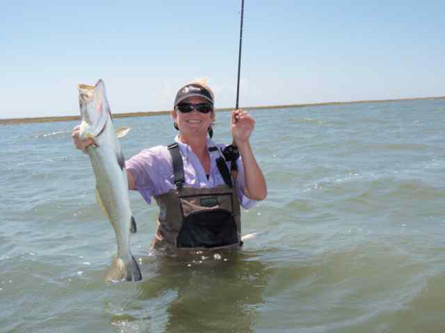 Michelle Gauthier East Matagorda Bay25&quot; speckled trout CPR