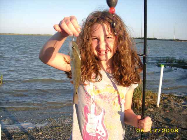 Laura Martin first red fish!