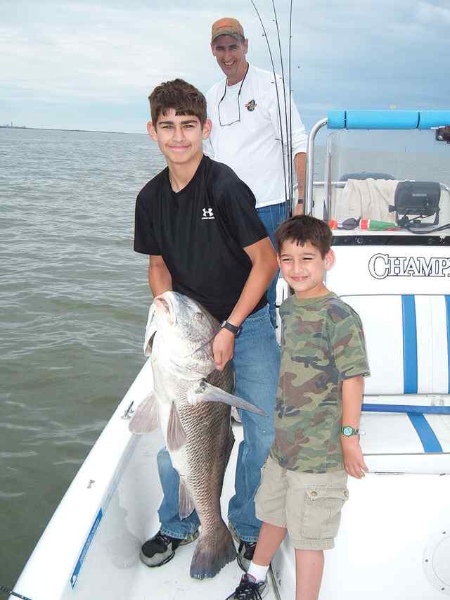 Collin Smidt, with brother Frank 






Galveston Bay



first big drum!