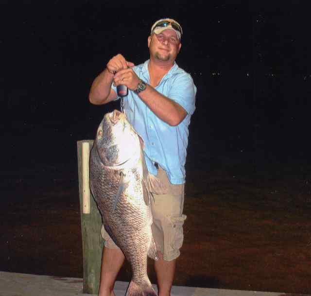 Trey Yockey Carancawa Bay42lb black drum