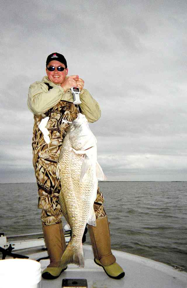 Jeff Bible California Hole42 lb black drum, caught and released
