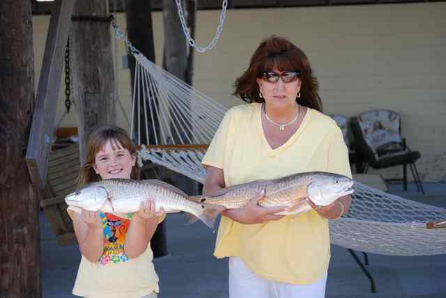 Summer McFarlin and Annette McFarlin Port O'Connorpair of reds