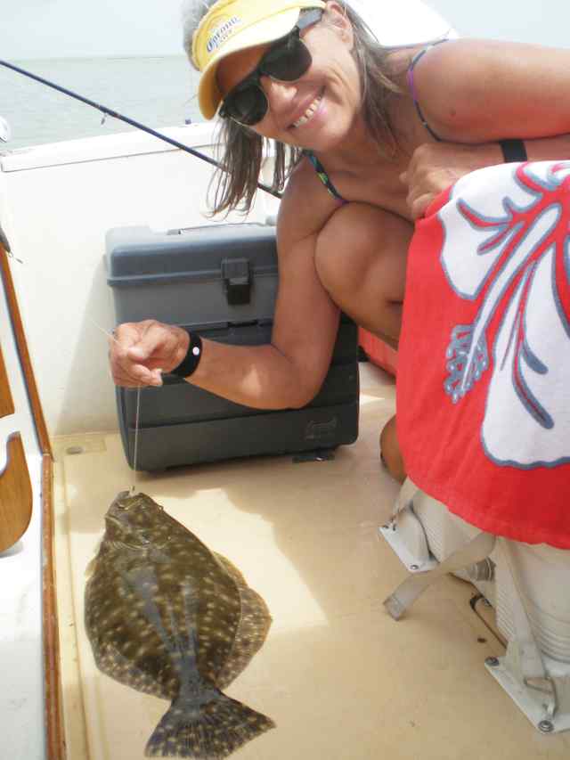 Laynie Clancy Moses Lake out of San Leon
  4lb flounder