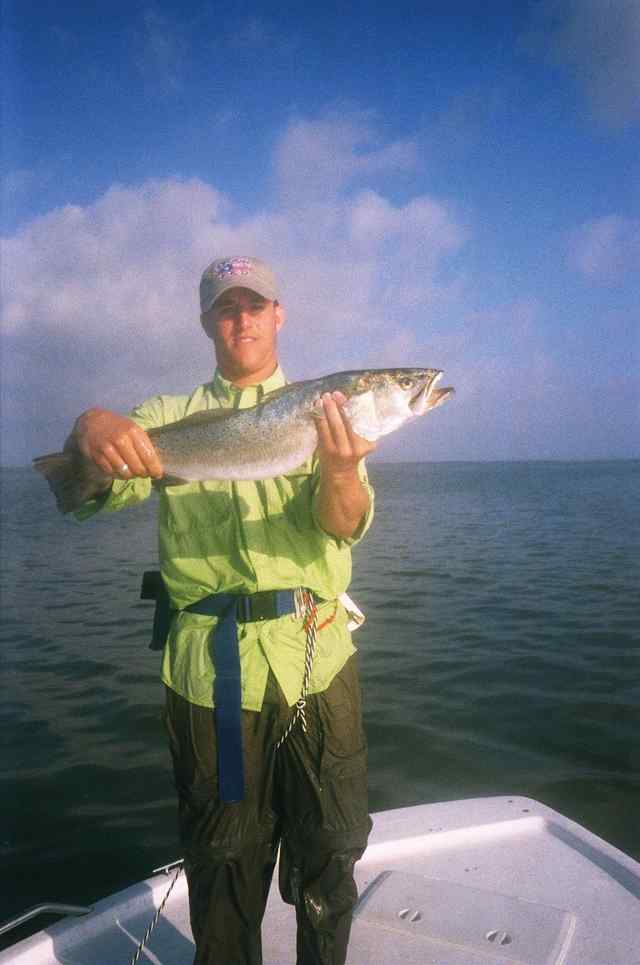 Matthew McKnight Port Mansfieldfirst trout!