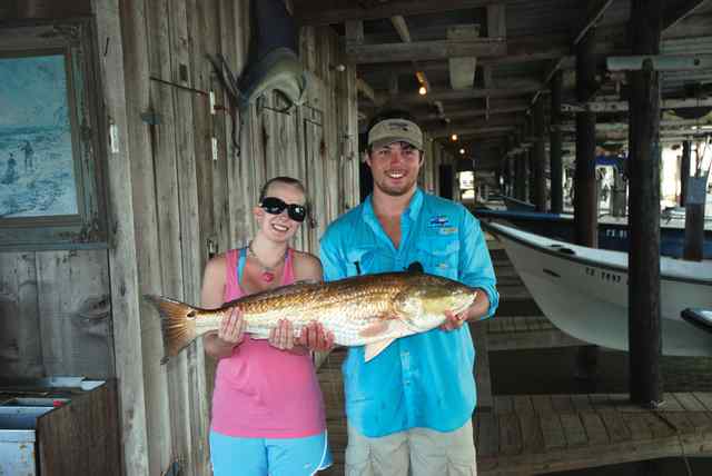 Brett Emery and friend, Anna Wolters 






Port O'Connor jetties



 






38&quot; redfish



