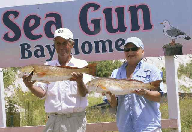 Gene and Elaine Schindler redfish