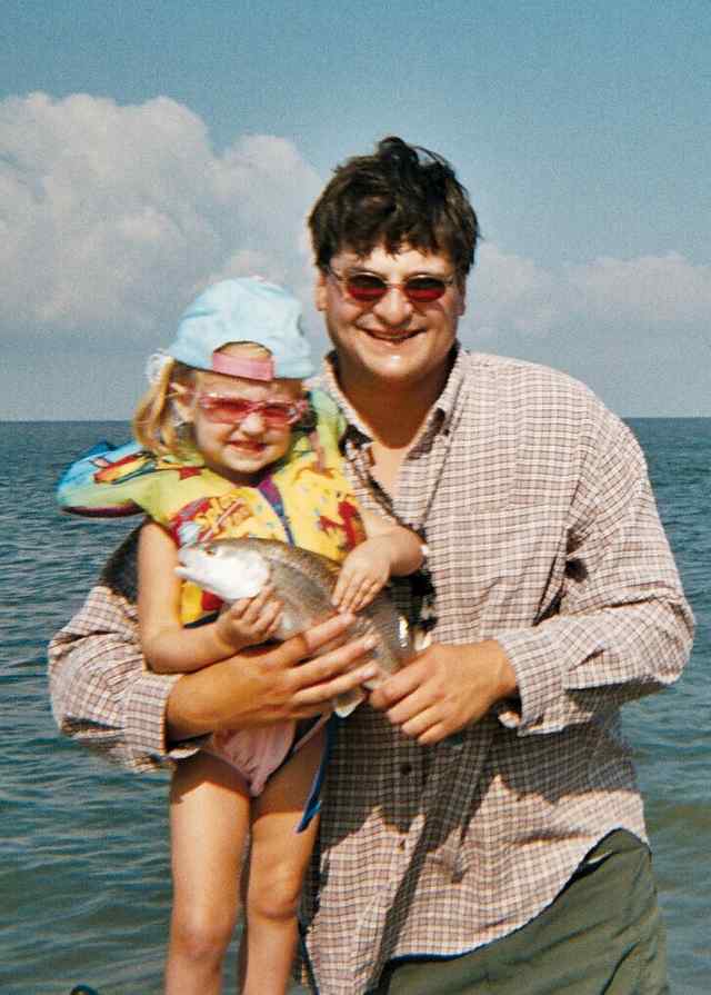 Hannah Jenkins and father Will Jenkins Hannah's first redfish!