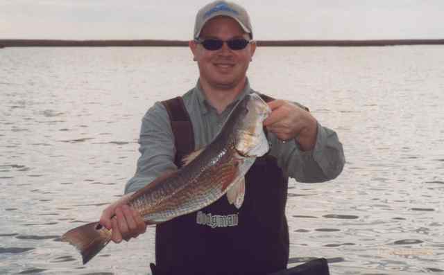 Travis Gardner Snagged this red while wading West Matagorda BayLargest red to date!

