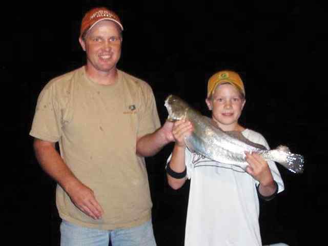 Kurt and Kyle Migl Galveston jetties
  25.5&quot; 5.5lb trout