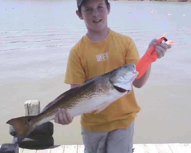 Seamus Gildea celebrated his 11th birthday with this 27.5” red caught in Matagorda West Bay