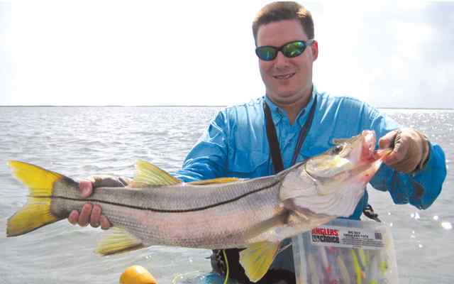 Jeff Hellekson 33&quot; snook, caught and released
