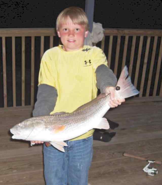Trevor McManis Laguna Madre
  27&quot; first redfish!