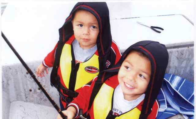 Andy & Anthony Luis First fishing trip!