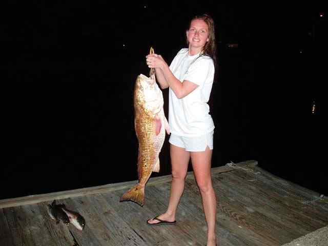 Angelique Cornelius Galveston jettiesfirst redfish!