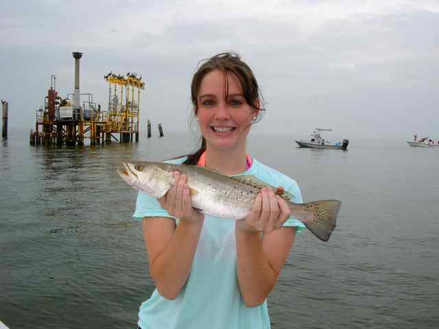 Bobbi Ingram West Matagordafirst keeper trout!
