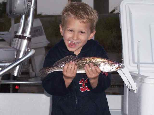 Carter Scott Corpus Christi Bay - 15.25&quot; first trout!