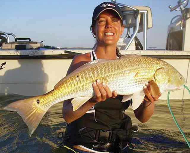 Amy Kyle A true sportsman, releasing the redfish to fight another day