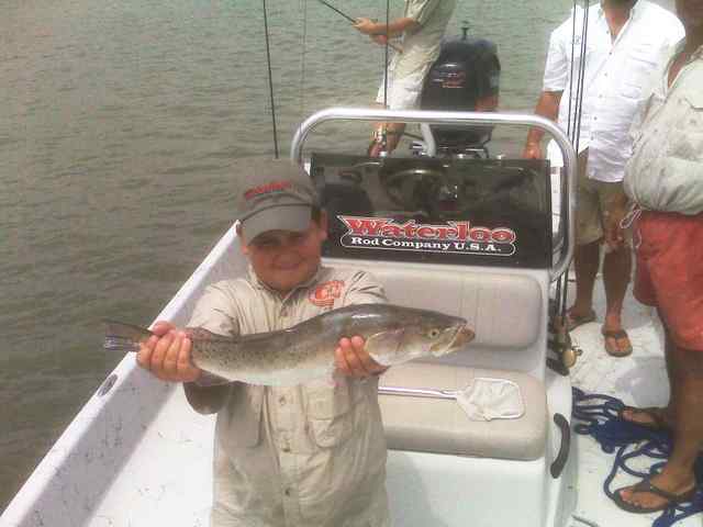 Jay Rosalis 23&quot; first trout!