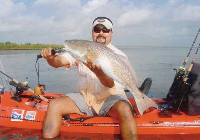 Paul Martinez Kayaking in Copano Bay31&quot; redfish