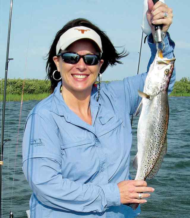 Rhonda Sageser Mud Island, Rockport
25" trout