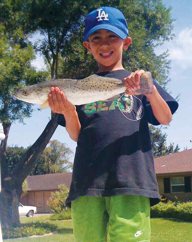 Caleb Killian South Padre Islandfirst trout!