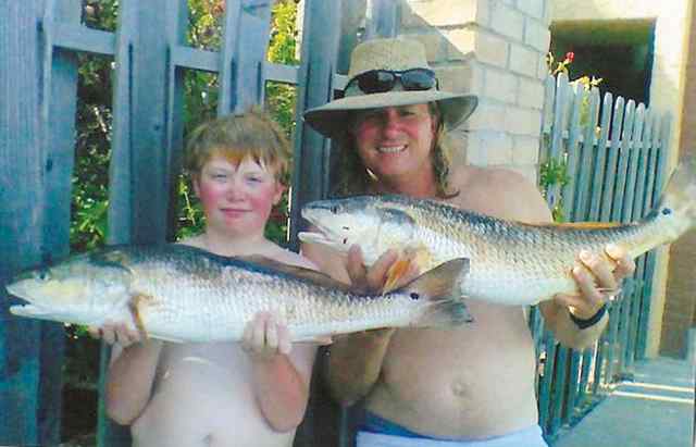 Tim & Timothy Nichols Corpus Christi Bay27.5&quot; redfish