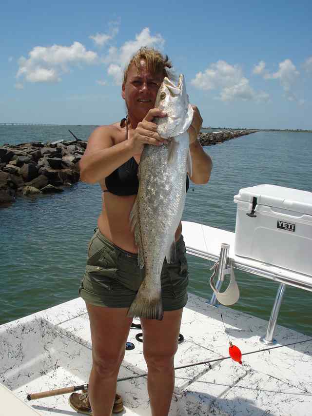 Rita Adcock West Galveston Bay
29" trout